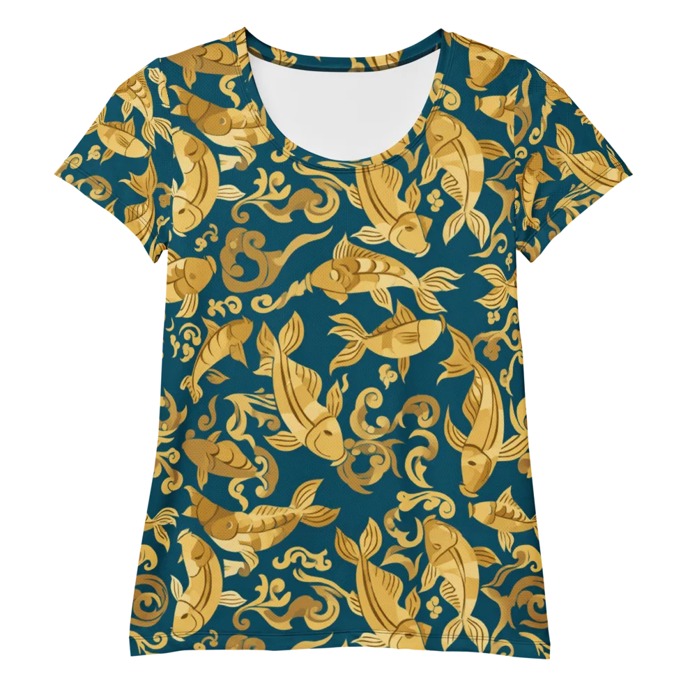Golden Pond on Women's Athletic T-Shirt — Front