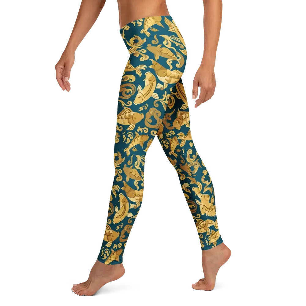 Golden Pond on Leggings — Left