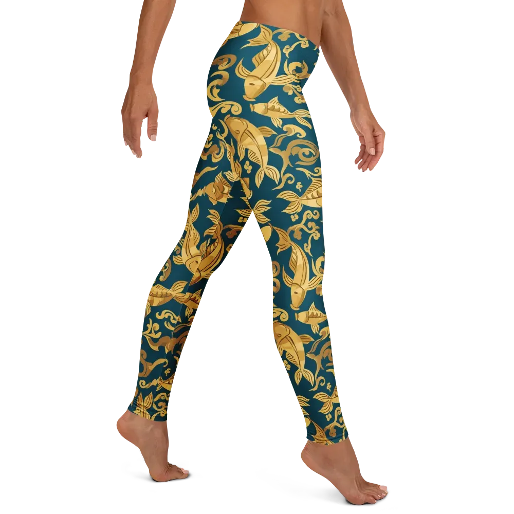 Golden Pond on Leggings — Right