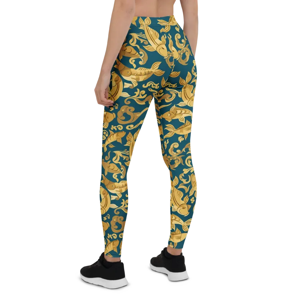 Golden Pond on Leggings — Back