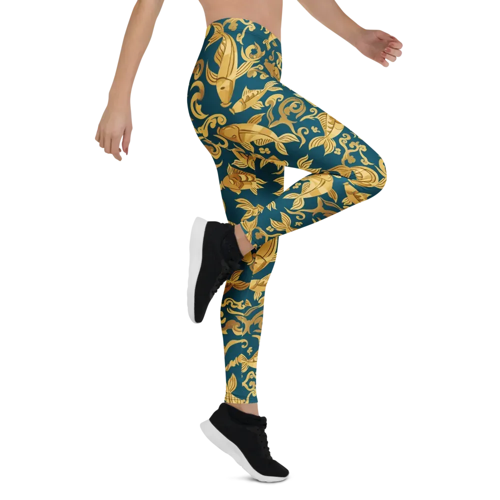 Golden Pond on Leggings — Right