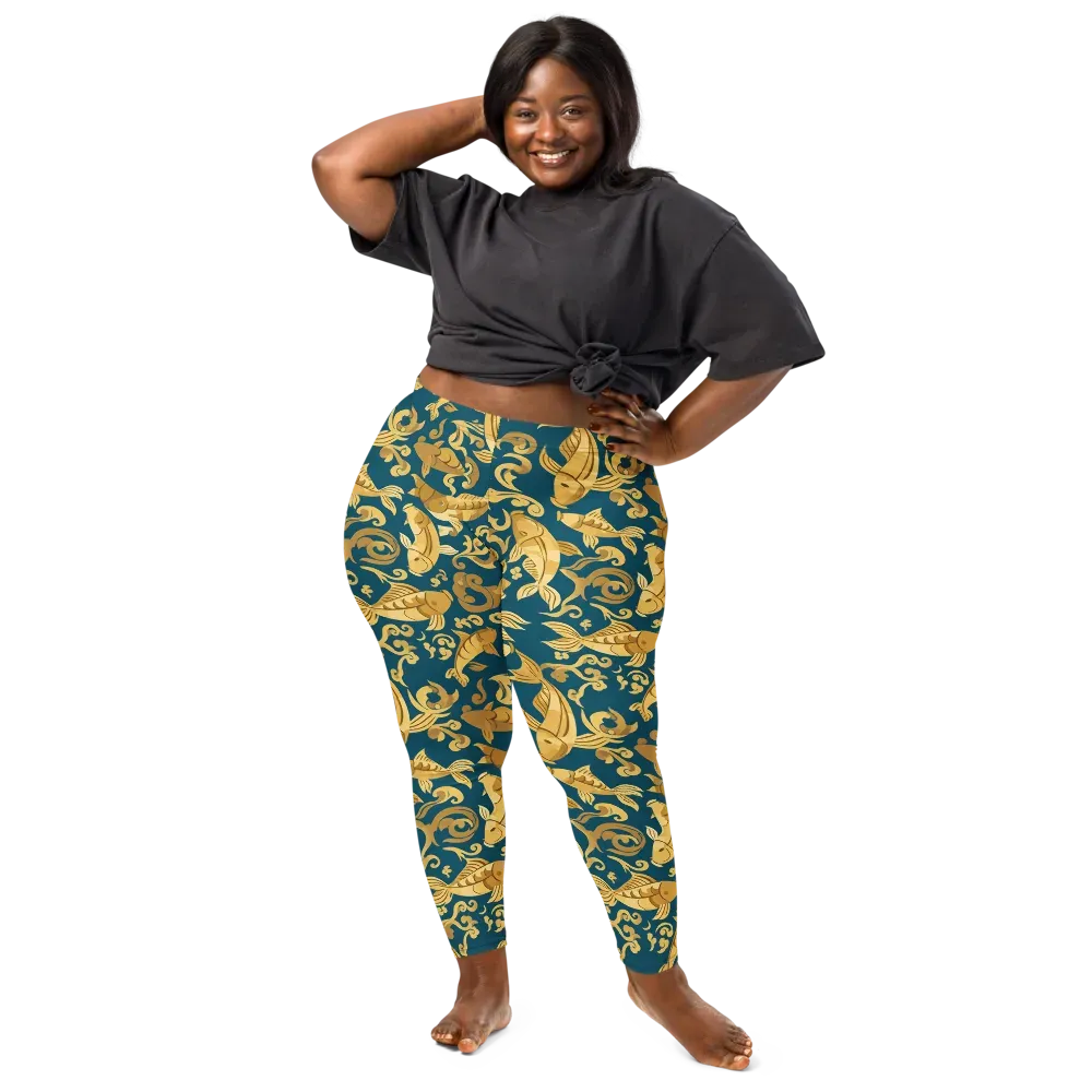 Golden Pond on Leggings — Front