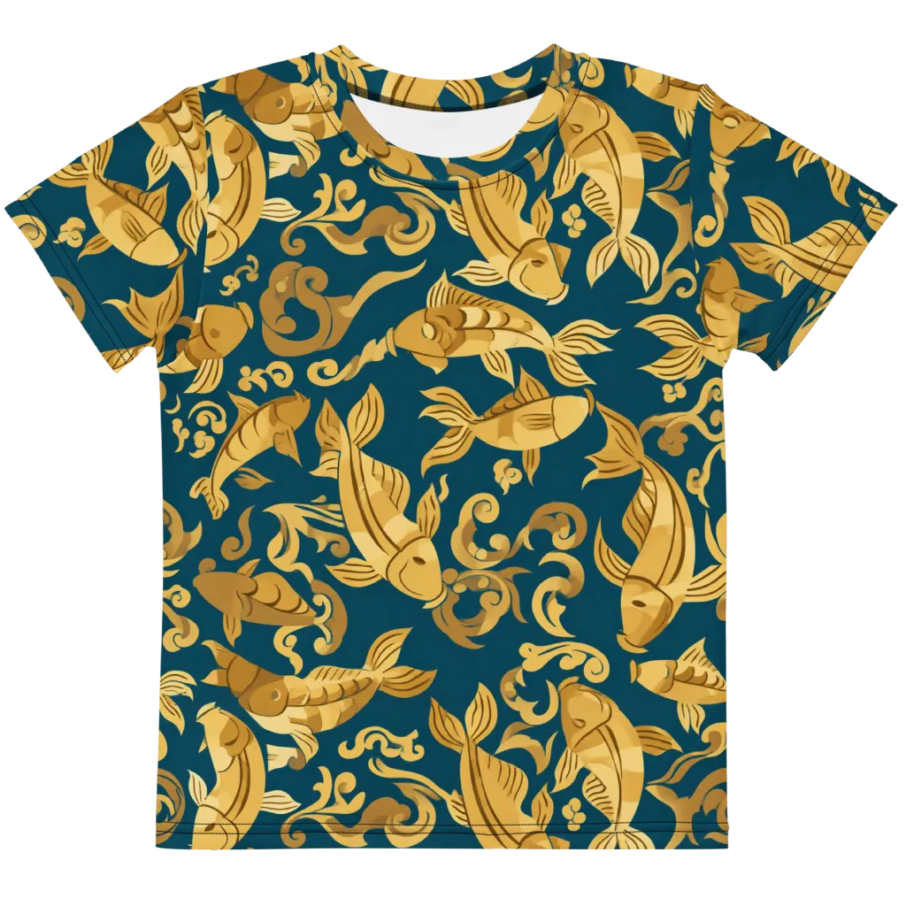Golden Pond on Kids Crew Neck T-Shirt — Front