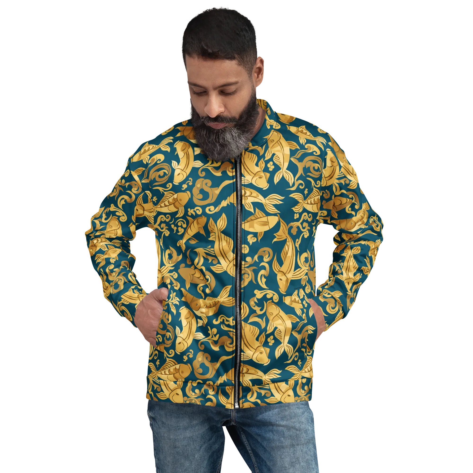 Golden Pond on Bomber Jacket — Front