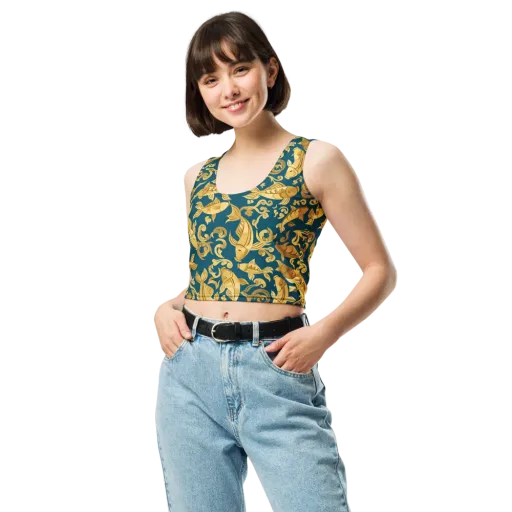 Golden Pond on a Crop Top