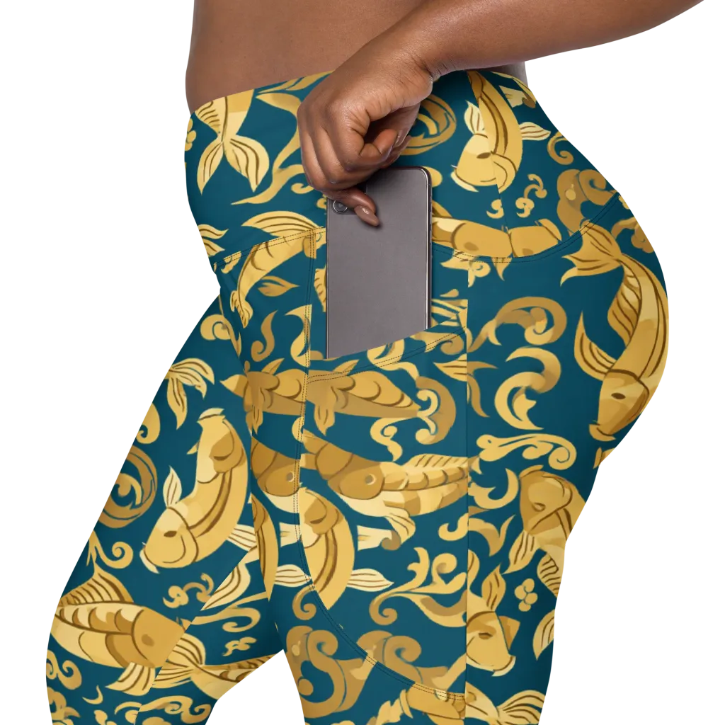 Golden Pond on Leggings with Pockets — Product details 2