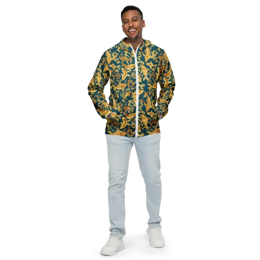 Golden Pond on a Men's Windbreaker