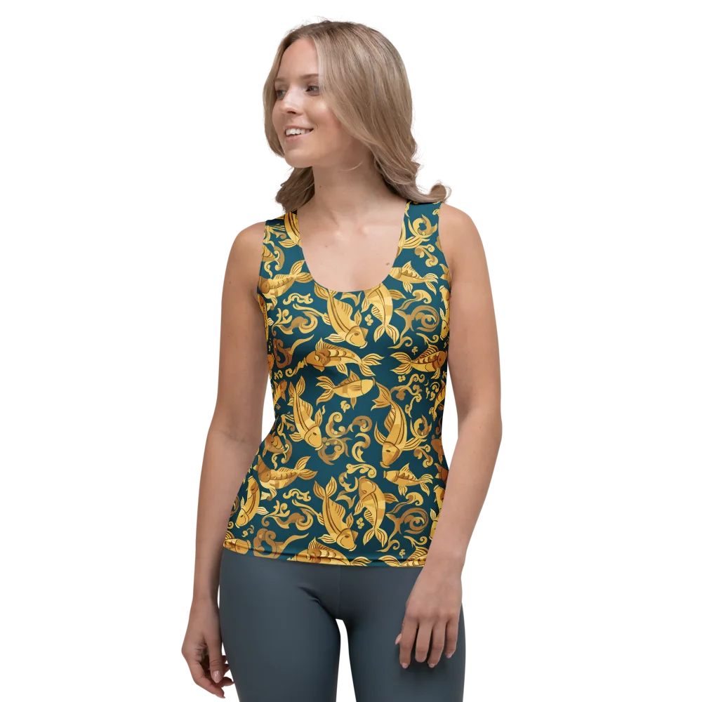Golden Pond on Women's Tank Top — Front