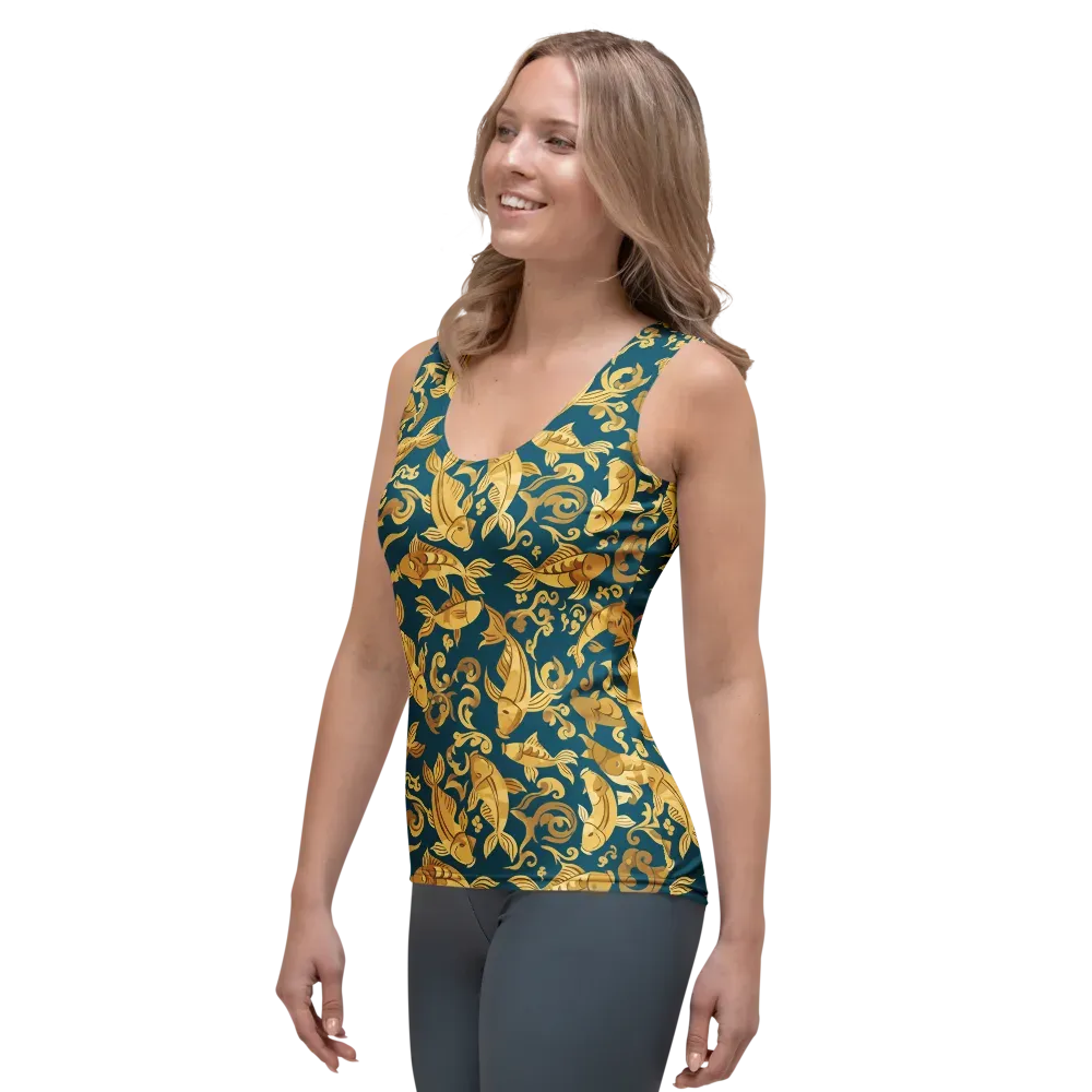 Golden Pond on Women's Tank Top — Left Front