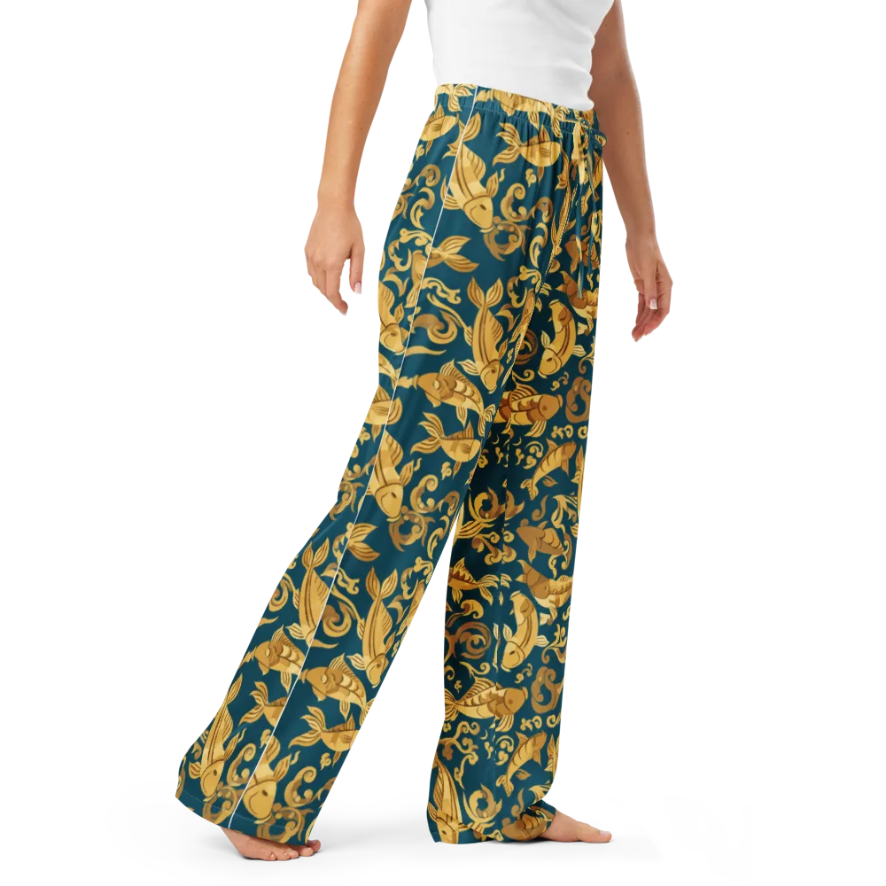 Golden Pond on Women's Pajama Pants — Right Front