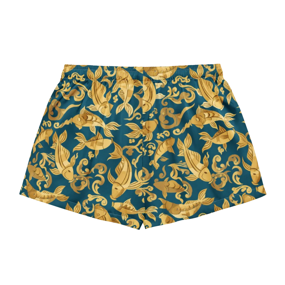 Golden Pond on Women's Pajama Shorts — Back