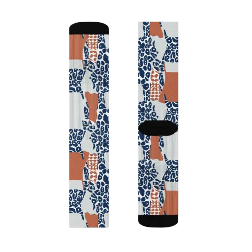 Indigo Apron on a Socks