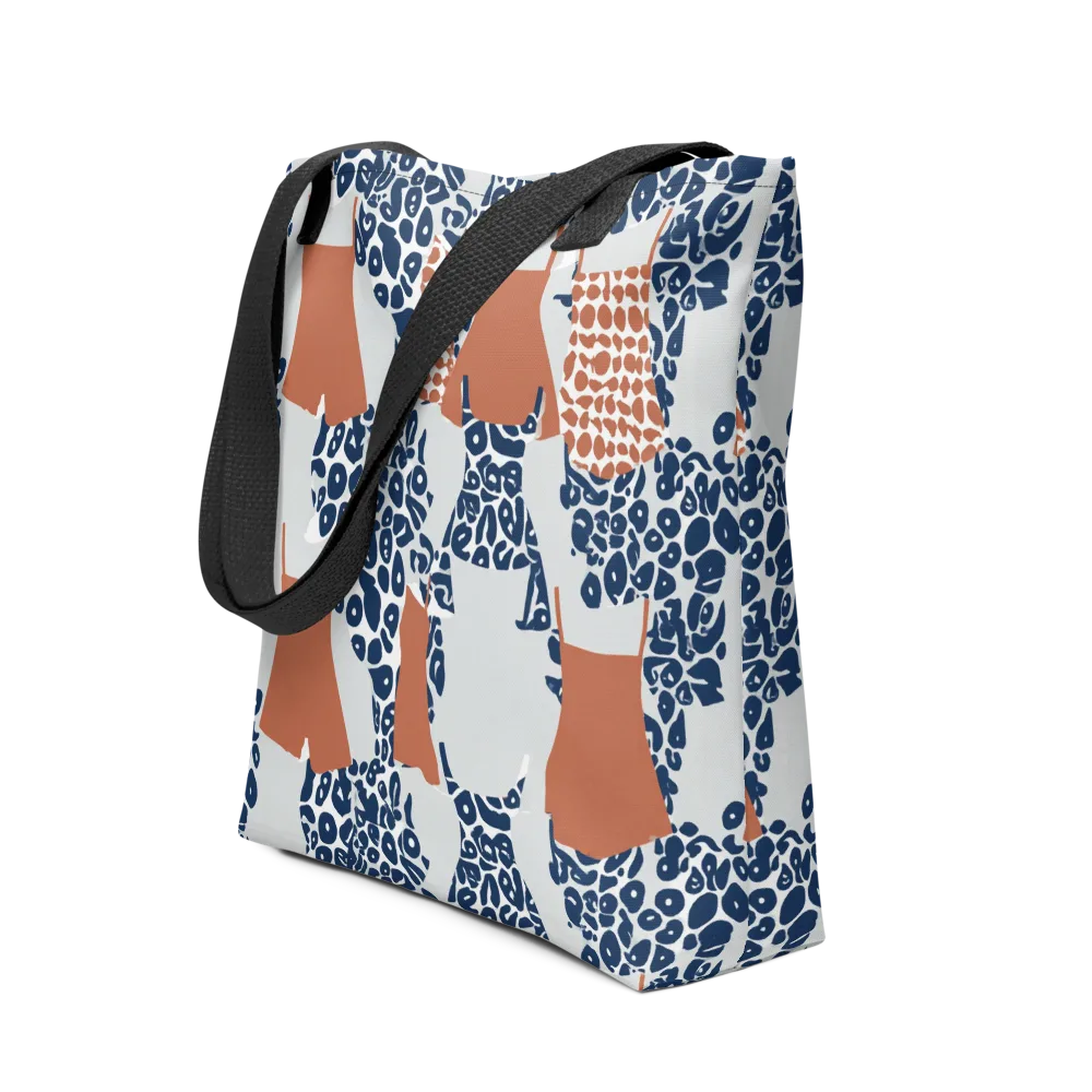 Indigo Apron on Tote Bag — Front