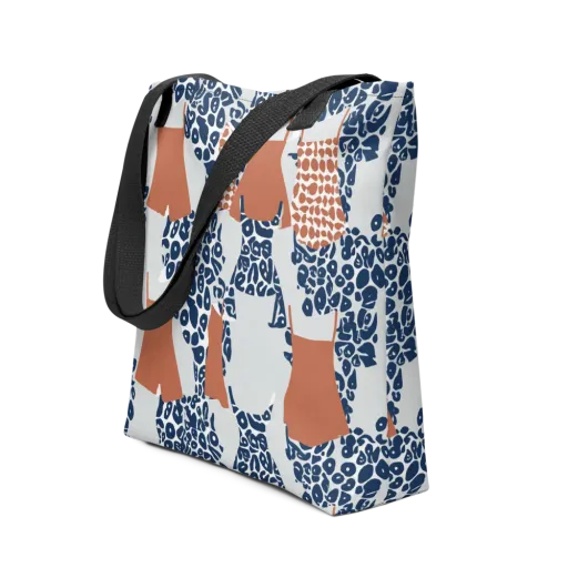 Indigo Apron on a Tote Bag
