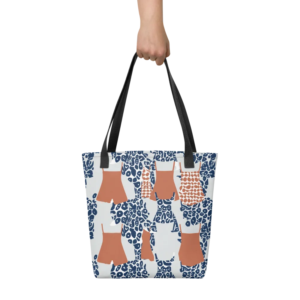 Indigo Apron on Tote Bag — Front