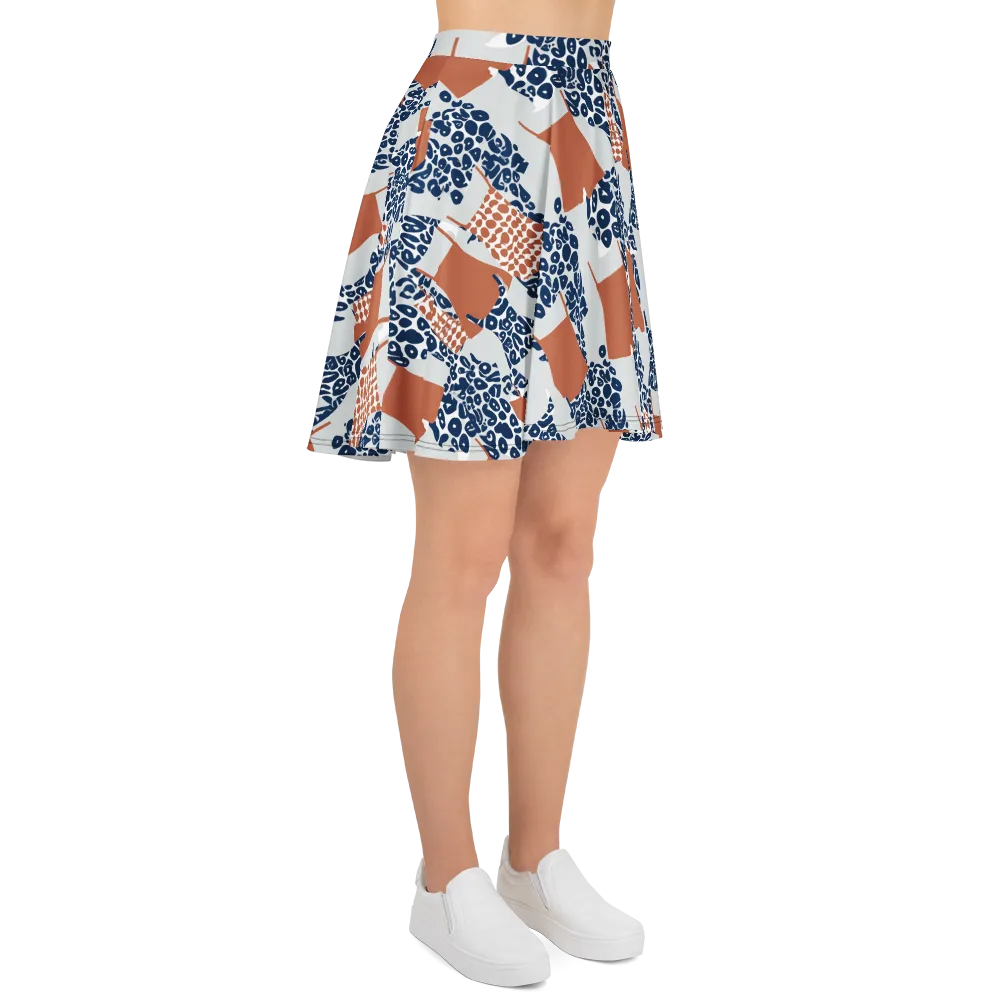 Indigo Apron on Skater Skirt — Right