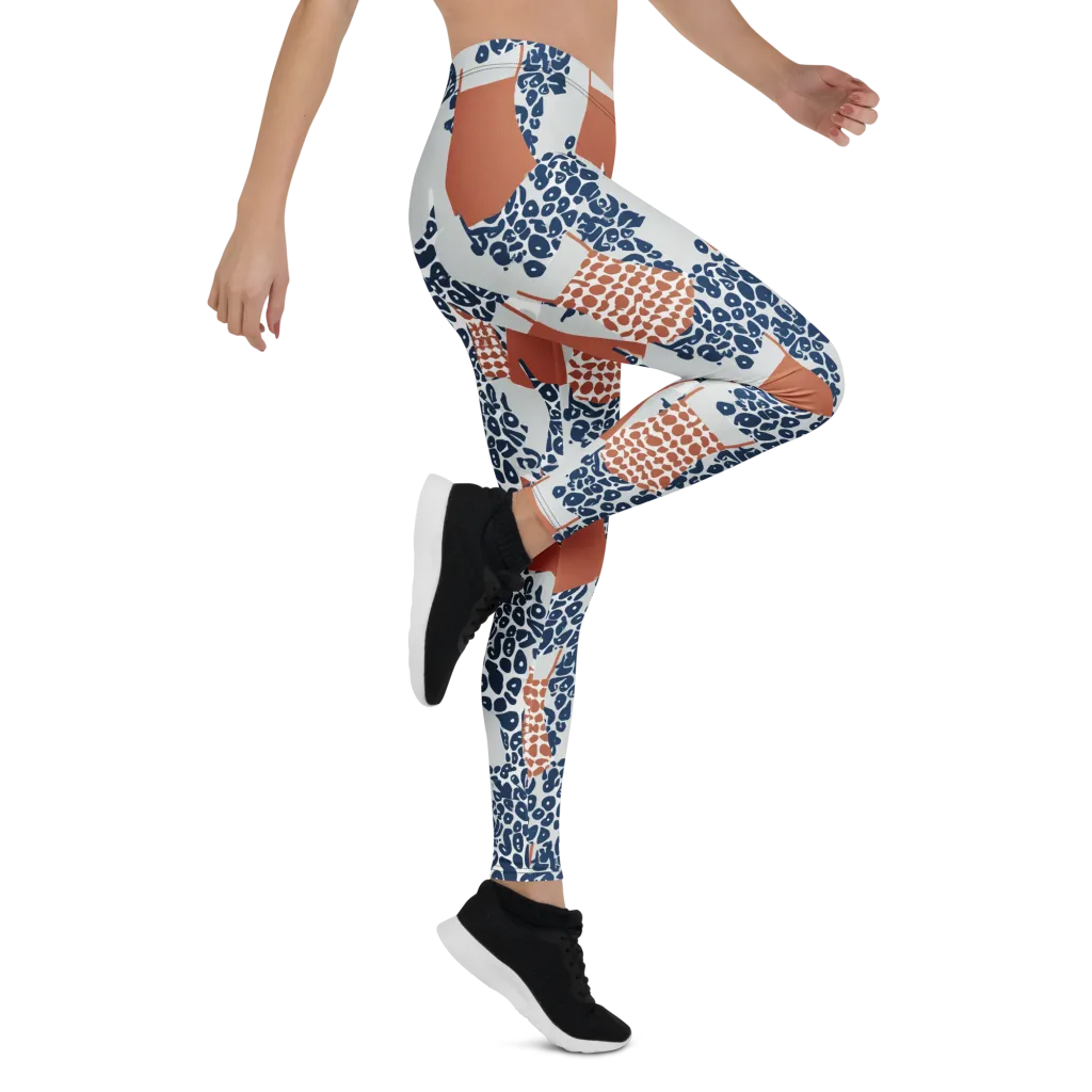 Indigo Apron on Leggings — Right