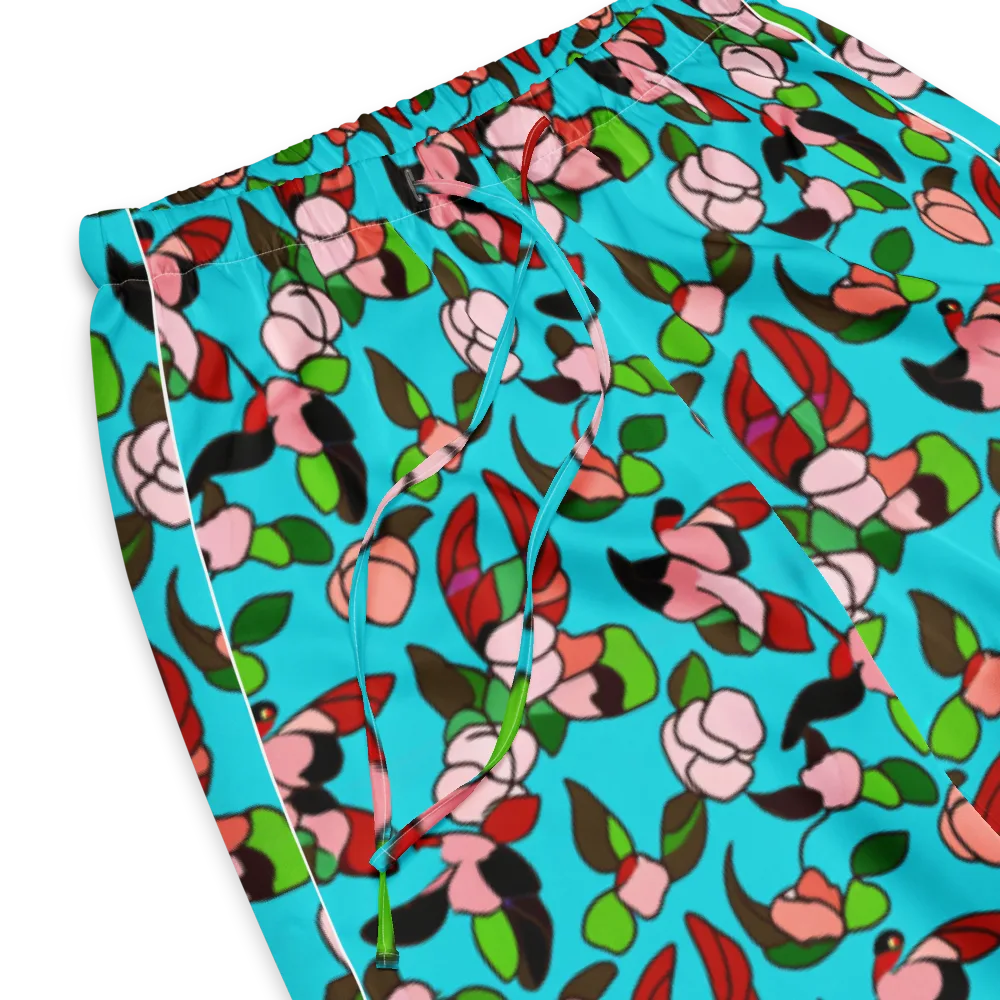 Turquoise Bloom Flight on Women's Pajama Pants — Product details