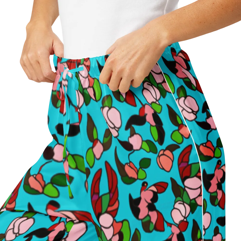 Turquoise Bloom Flight on Women's Pajama Pants — Product details