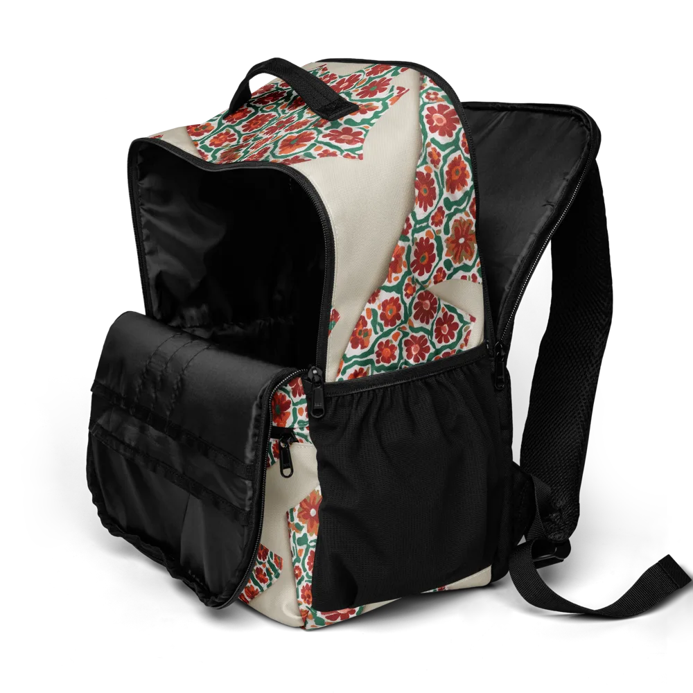 Carmine Garden on Utility Backpack — Product details 2
