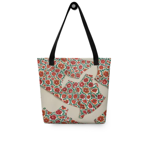 Carmine Garden on a Tote Bag