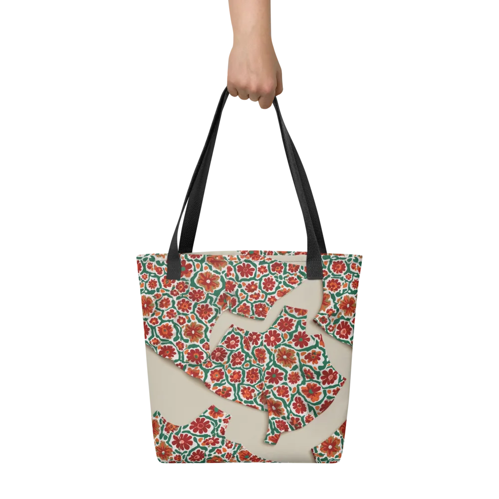 Carmine Garden on Tote Bag — Front