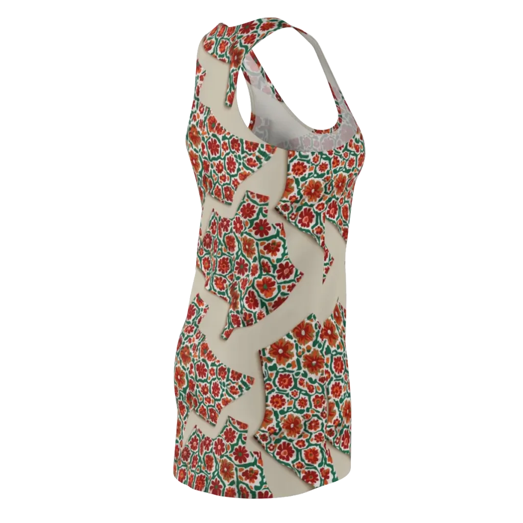 Carmine Garden on Racerback Dress — Back Side