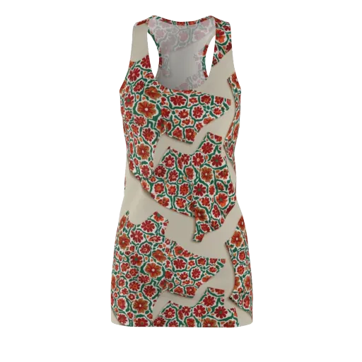 Carmine Garden on a Racerback Dress