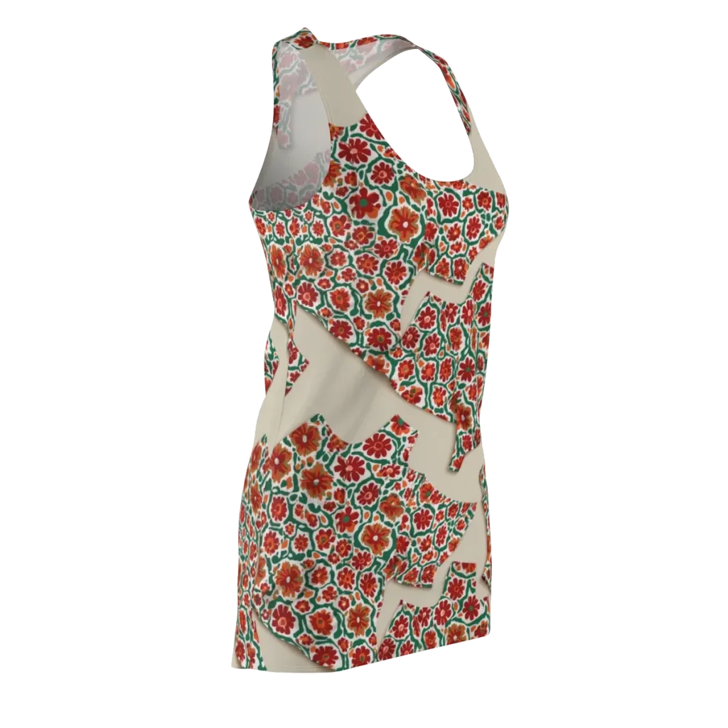 Carmine Garden on Racerback Dress — Front Side