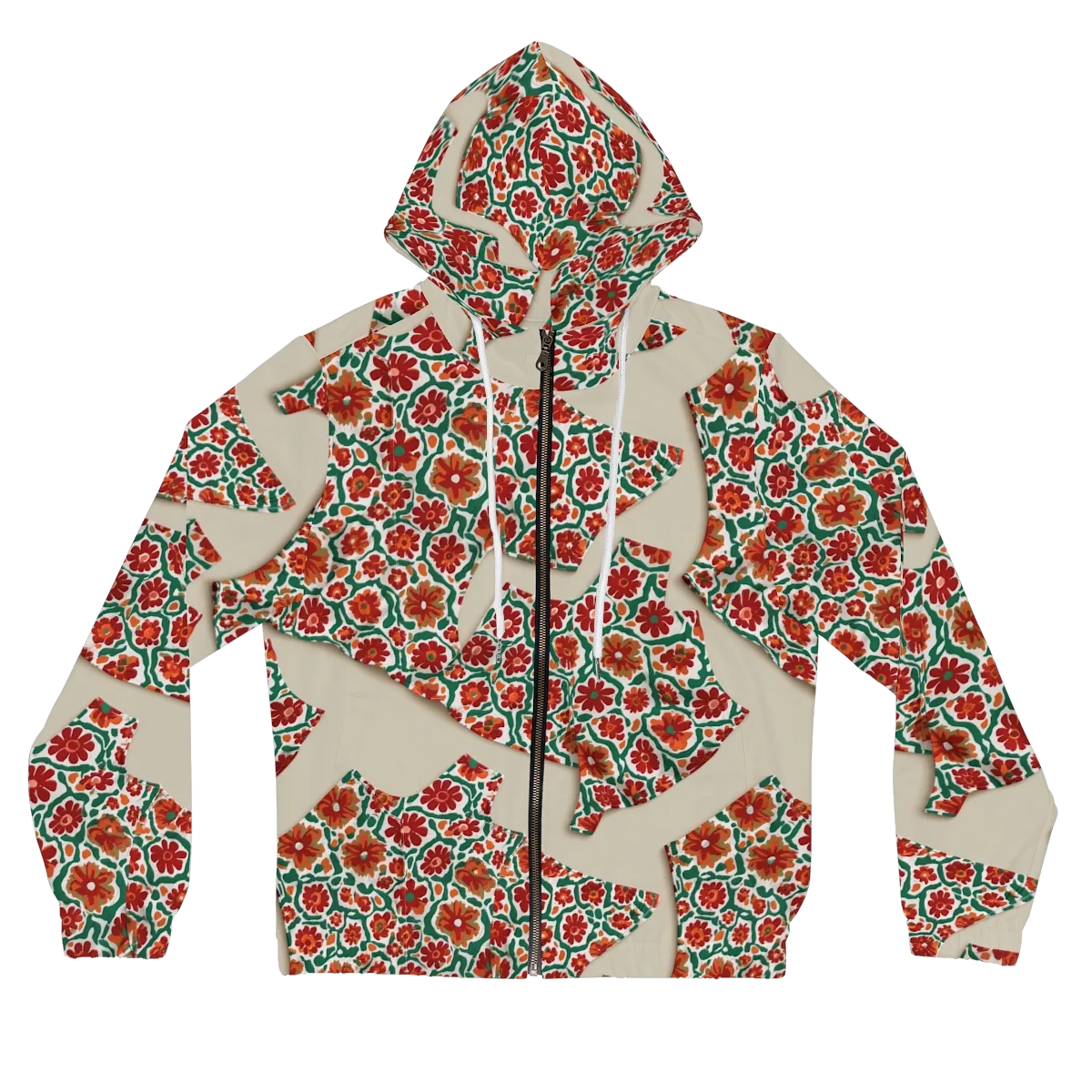 Carmine Garden on Women's Full-Zip Hoodie — Front