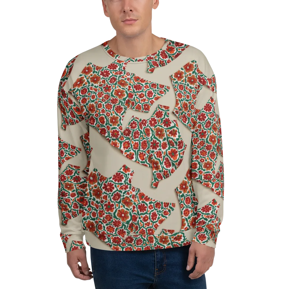 Carmine Garden on Sweatshirt — Front