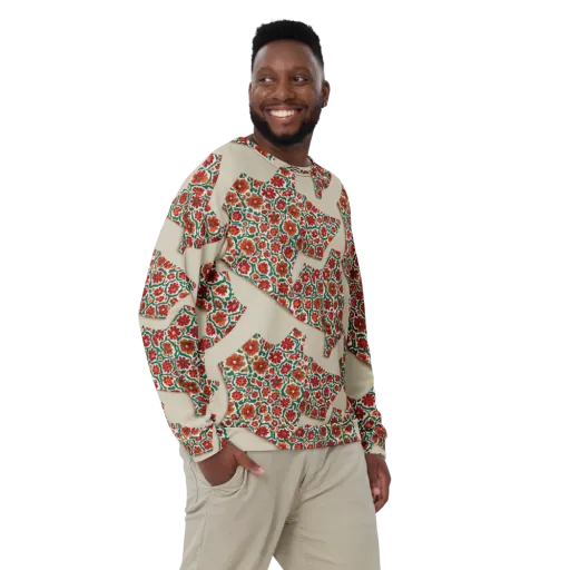 Carmine Garden on a Sweatshirt