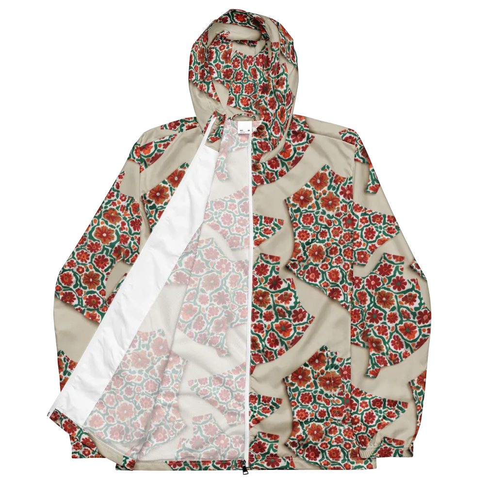 Carmine Garden on Men's Windbreaker — Front