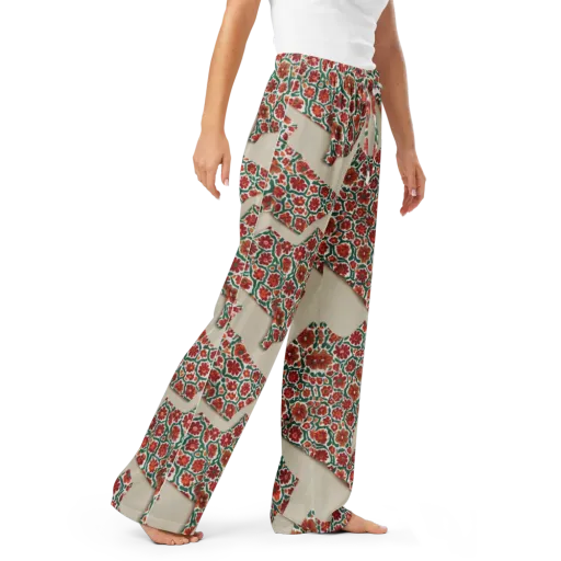 Carmine Garden on a Women's Pajama Pants