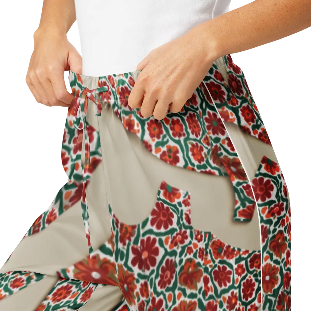 Carmine Garden on Women's Pajama Pants — Product details