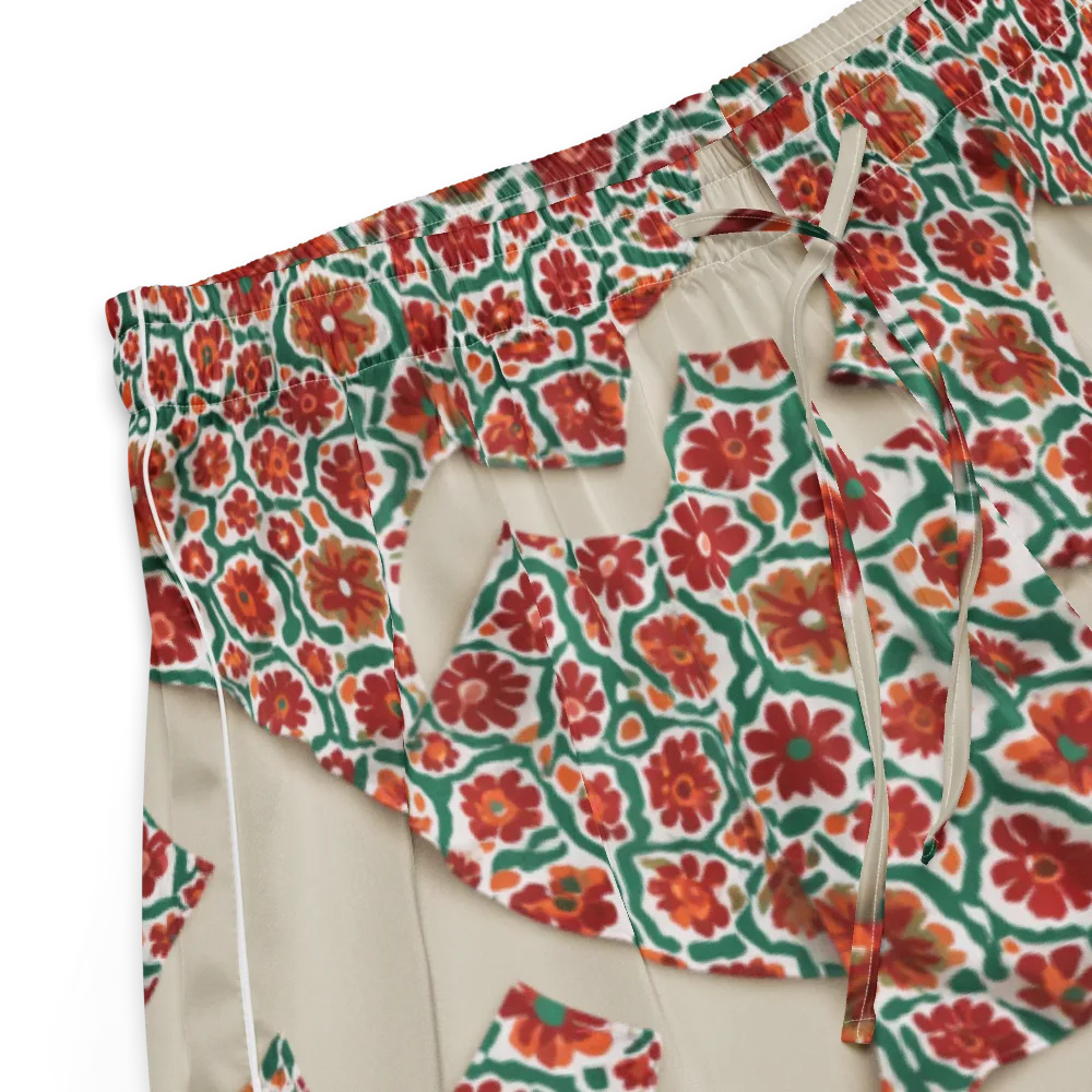Carmine Garden on Women's Pajama Shorts — Product details