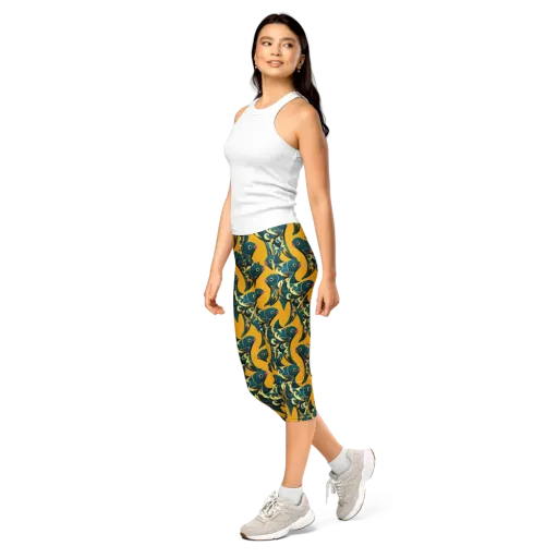 Canary Current on a Capri Leggings