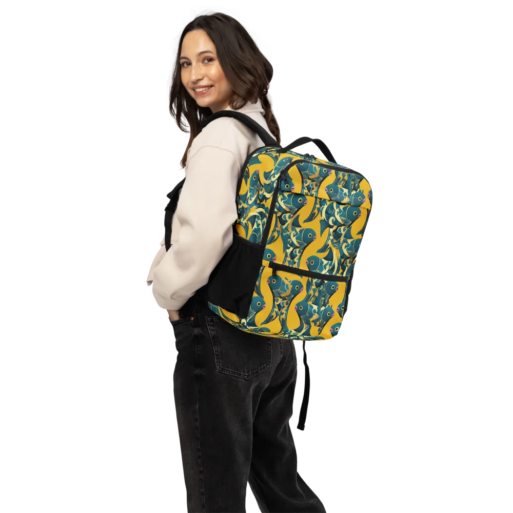 Canary Current on Utility Backpack — Back