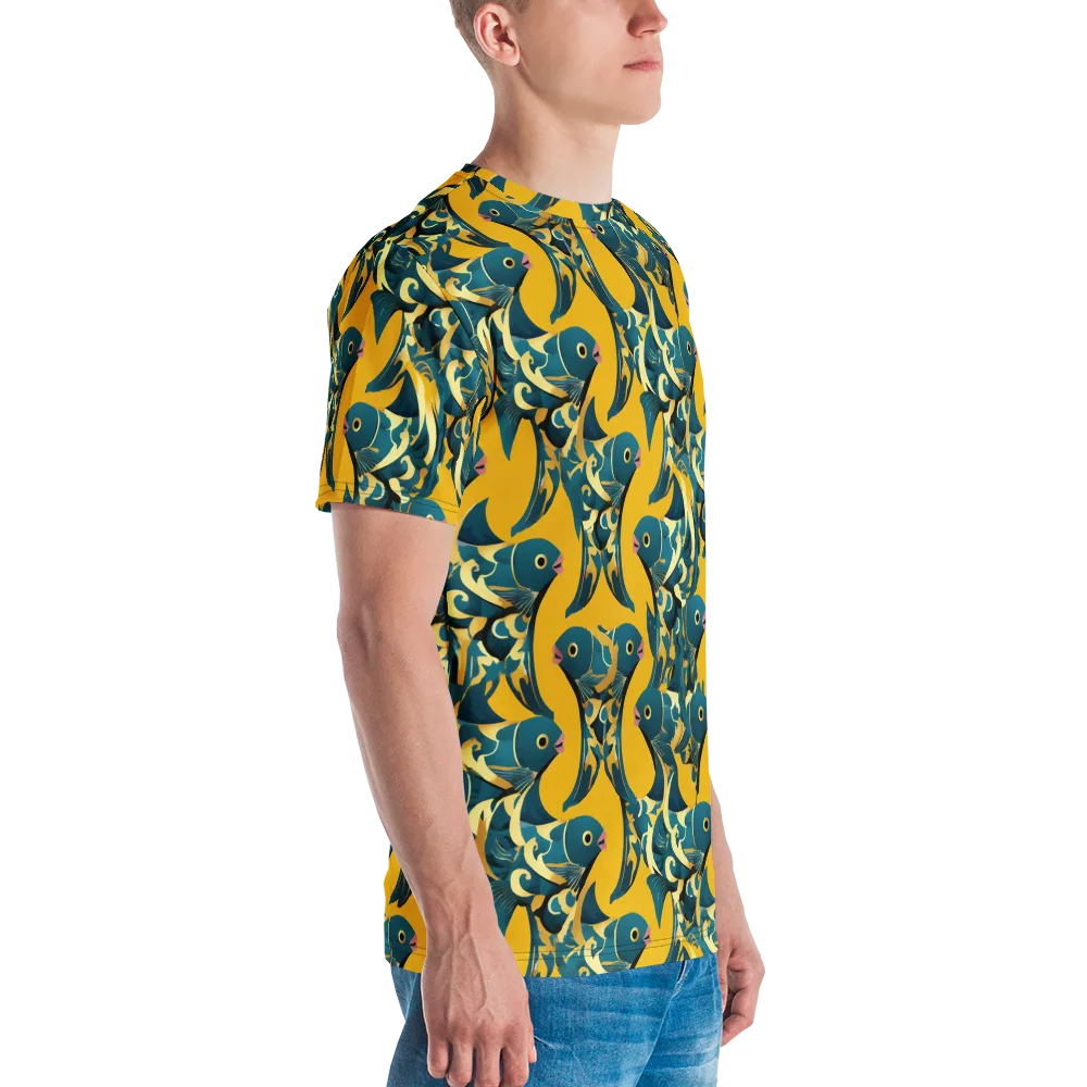 Canary Current on Men's Crew Neck T-Shirt — Right