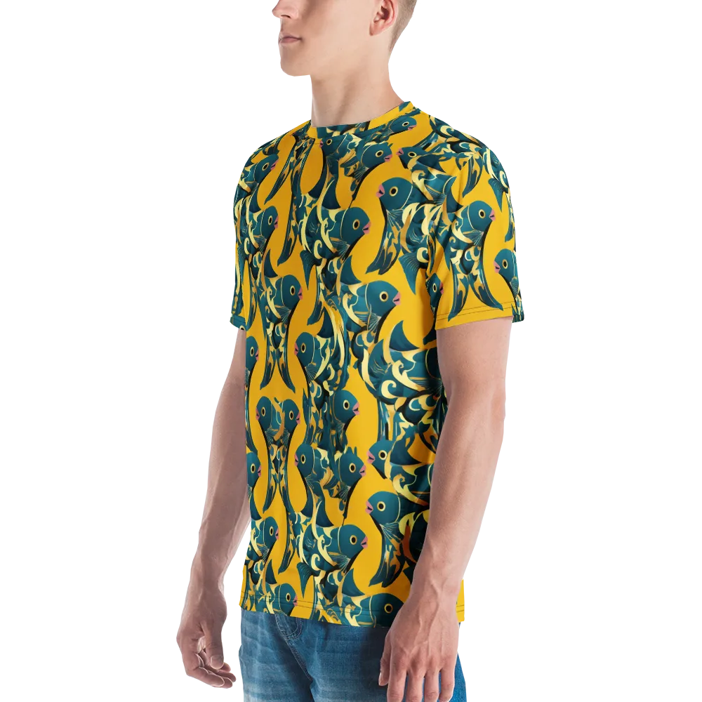 Canary Current on Men's Crew Neck T-Shirt — Left