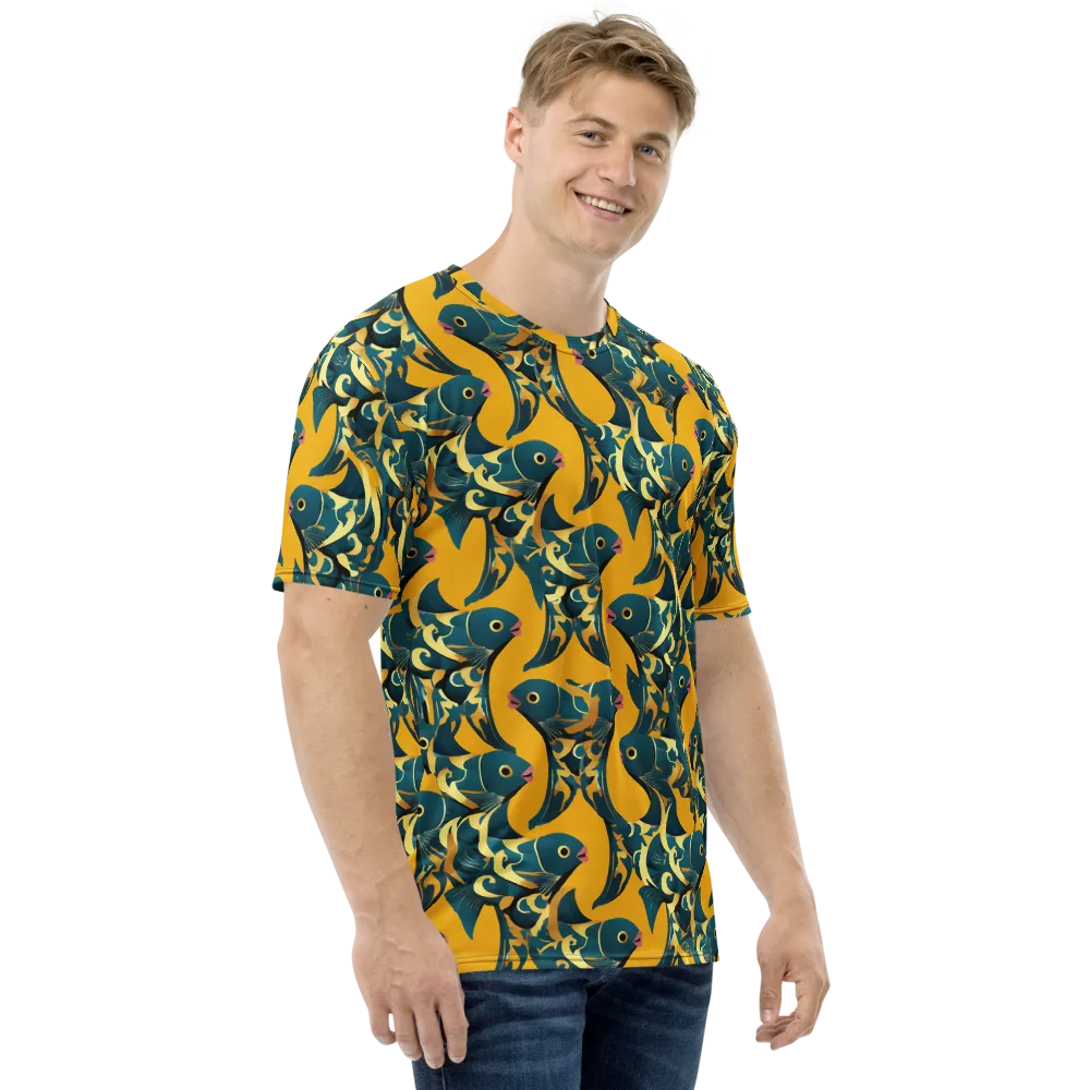 Canary Current on Men's Crew Neck T-Shirt — Right