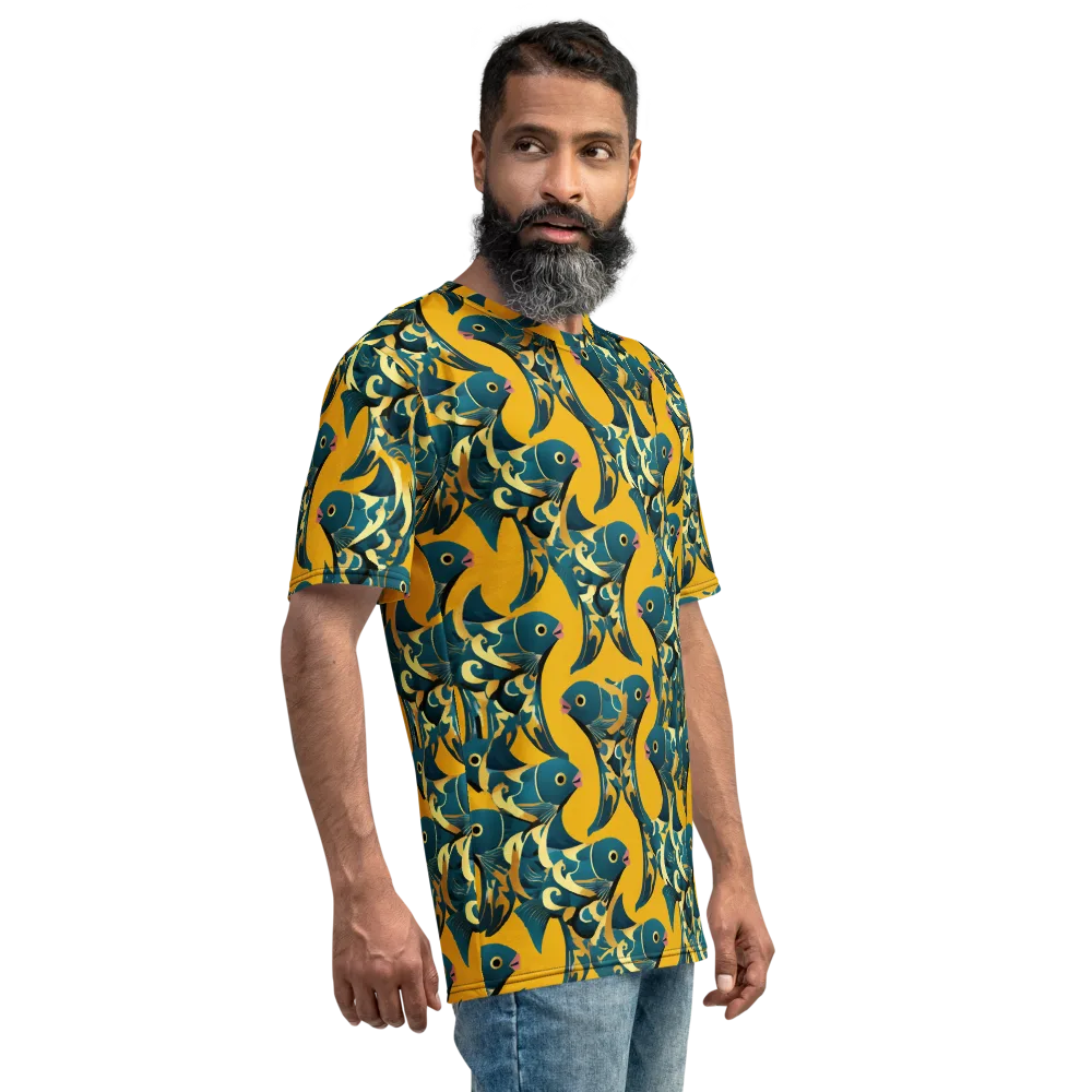 Canary Current on Men's Crew Neck T-Shirt — Right