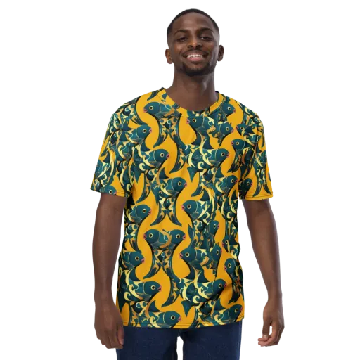 Canary Current on a Men's Crew Neck T-Shirt