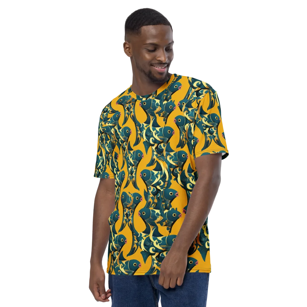 Canary Current on Men's Crew Neck T-Shirt — Left