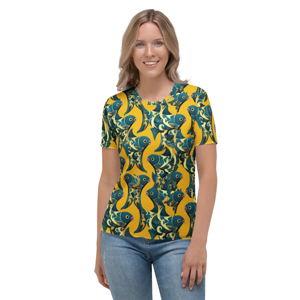 Canary Current on Women's Crew Neck T-Shirt — Front