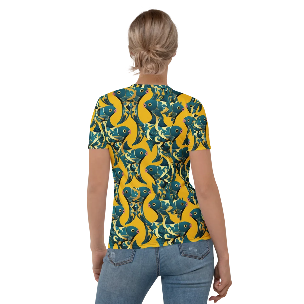 Canary Current on Women's Crew Neck T-Shirt — Back