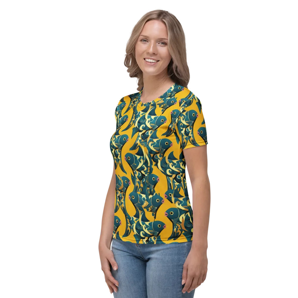 Canary Current on Women's Crew Neck T-Shirt — Left
