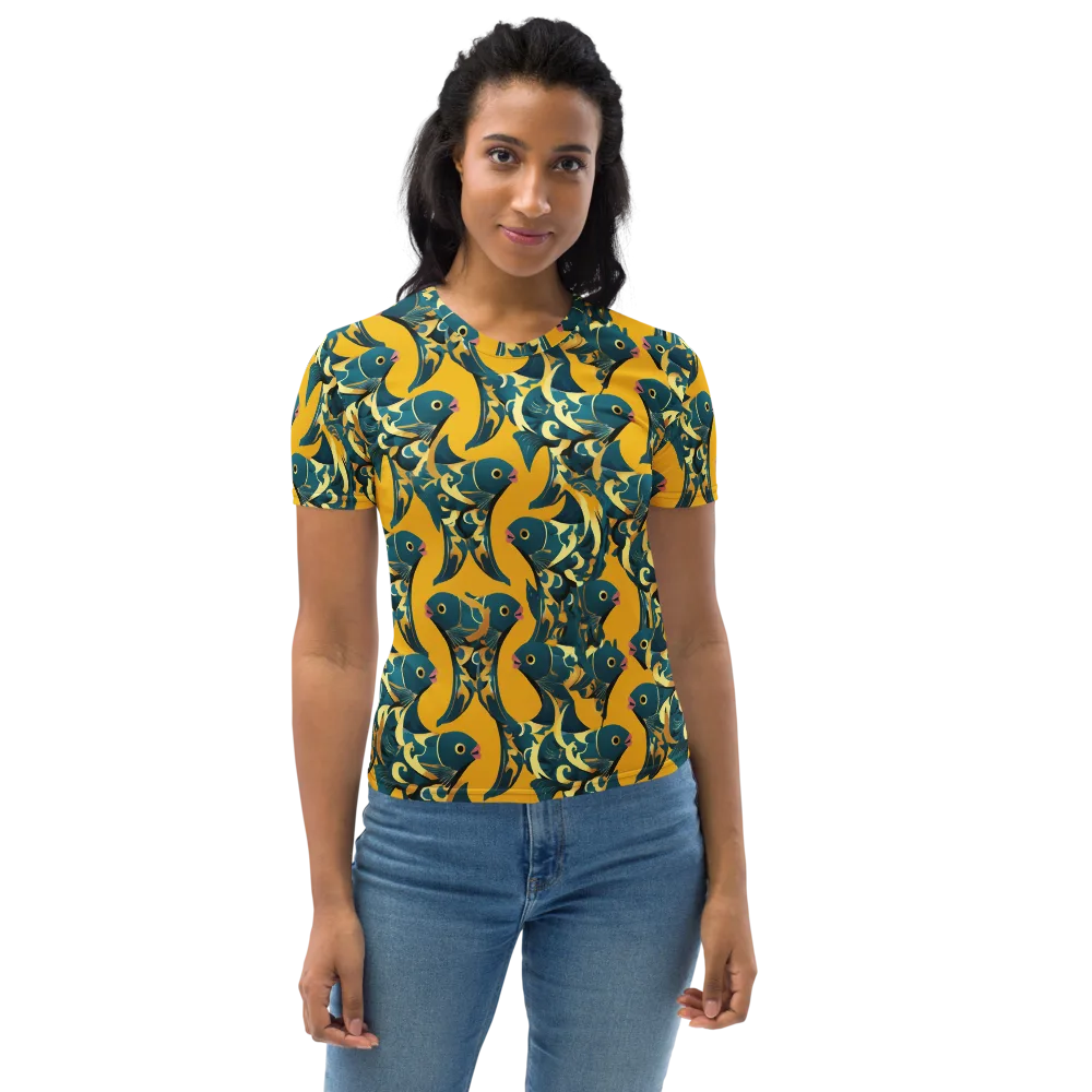 Canary Current on Women's Crew Neck T-Shirt — Front