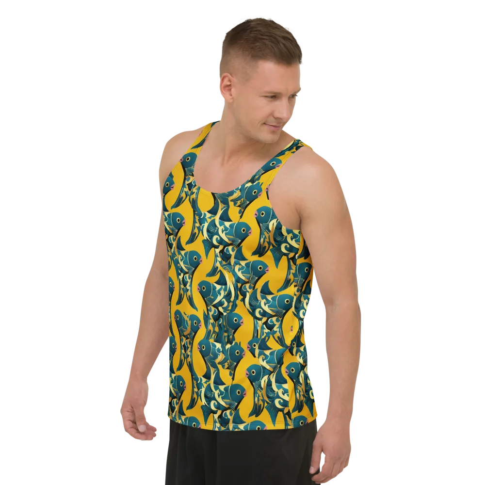 Canary Current on Men's Tank Top — Left Front