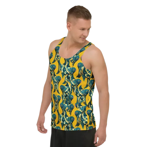 Canary Current on a Men's Tank Top